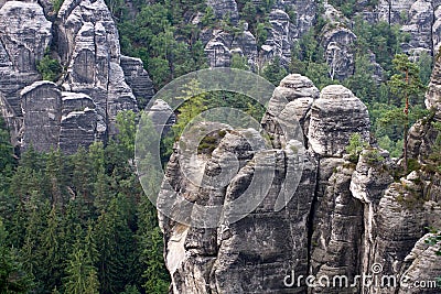 German National Park Sachsische Schweiz Stock Photo