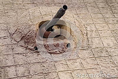 German Panther V tank, picture of canon Stock Photo