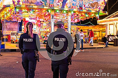 German Police Editorial Stock Photo