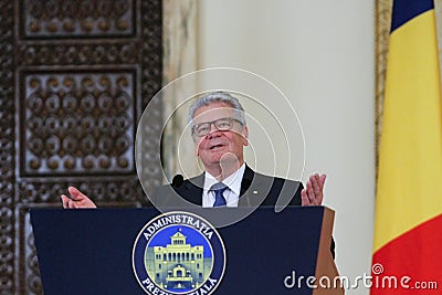 German president Joachim Gauck Editorial Stock Photo