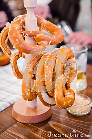 German Pretzels Stock Photo