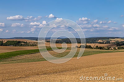 German rural landscape called Kraichgau Stock Photo
