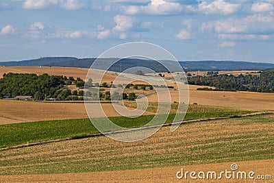 German rural landscape called Kraichgau Stock Photo