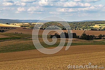 German rural landscape called Kraichgau Stock Photo