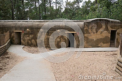 German second world war bunker in Cap Ferret, Gironde, France Stock Photo