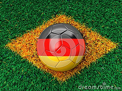 German soccer ball Stock Photo