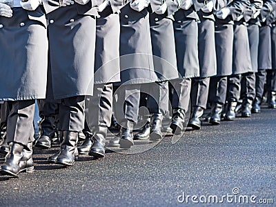 German soldiers of the guard regiment Stock Photo