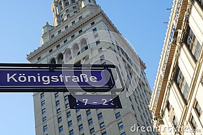 German Street in Cleveland Stock Photo