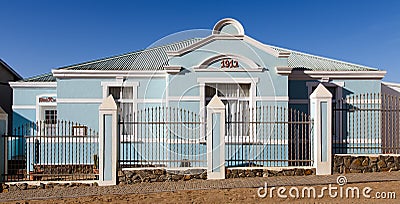 German Style Colonial Building - Luderitz, Namibia Editorial Stock Photo