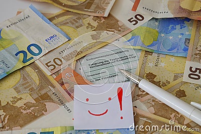 A German tax declaration Stock Photo