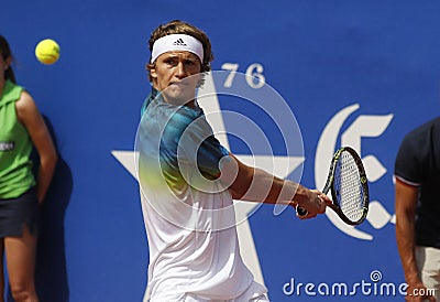 German tennis player Alexander Zverev Jr. Editorial Stock Photo