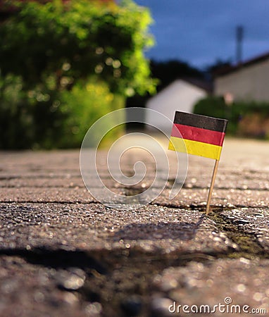 German toothpick flag Stock Photo