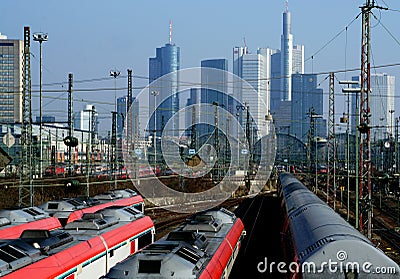 German Trains Editorial Stock Photo