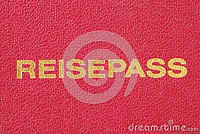 German Travel Passport Stock Photo