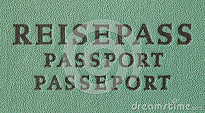 German Travel Passport Stock Photo