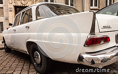 German vintage car with tail fin Editorial Stock Photo