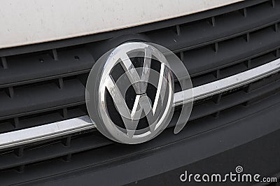 GERMAN VW AUTO OR VOLKS WAGEN AUTO LOGO Editorial Stock Photo