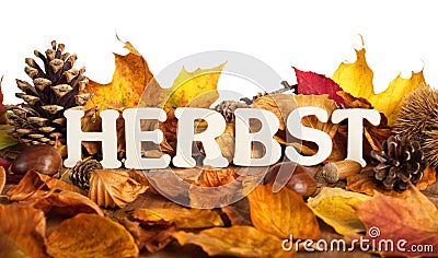 German word for autumn Stock Photo