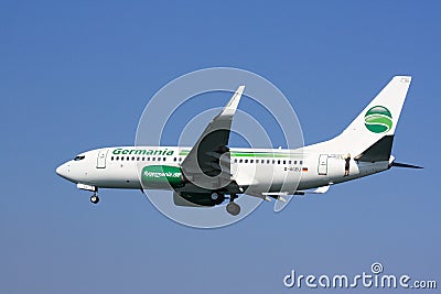 Germania Boeing 737 Editorial Stock Photo