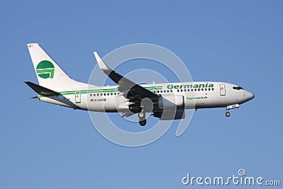 Germania Boeing 737-700 Editorial Stock Photo