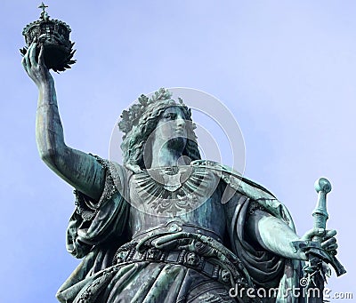 Germania Sculpture Stock Photo