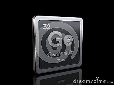 Germanium Ge, element symbol from periodic table series Stock Photo