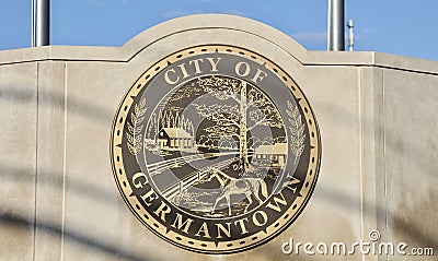 Germantown, Tennessee Seal Editorial Stock Photo