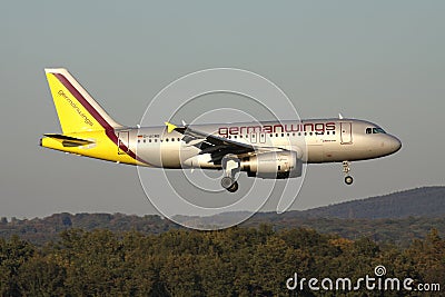 Germanwings Airbus A319-100 Editorial Stock Photo