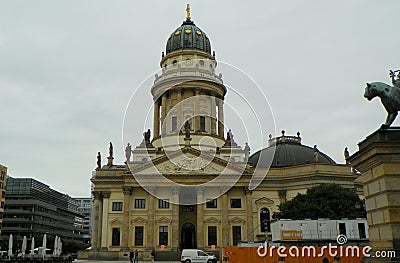 Germany, Berlin, Gendarmenmarkt, German Cathedral (Deutscher Dom), general view of the church Editorial Stock Photo