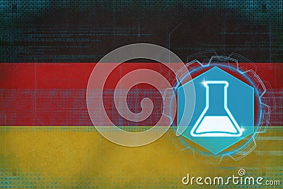 Germany chemistry. Chemical production concept. Stock Photo