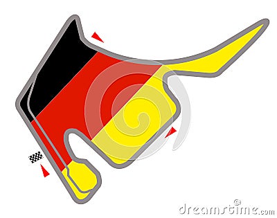 Germany circuit Vector Illustration