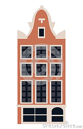 germany classic building Vector Illustration
