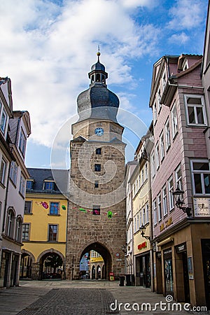 Germany, Coburg, Hospital door, The Ketschentor Editorial Stock Photo