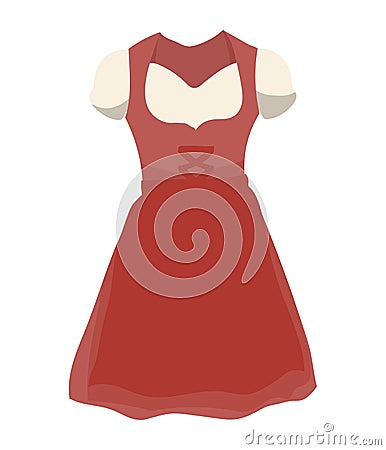 germany female dress Vector Illustration