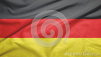 Germany flag with fabric texture Stock Photo