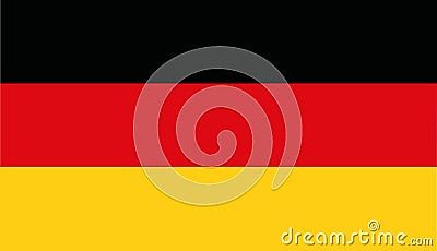 Germany flag vector Vector Illustration