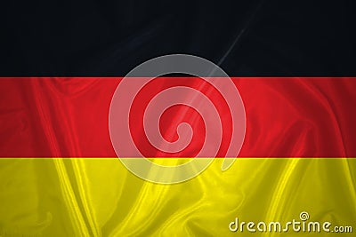 Waving colorful flag of germany Stock Photo