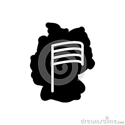 Black solid icon for Germany, country and place Vector Illustration