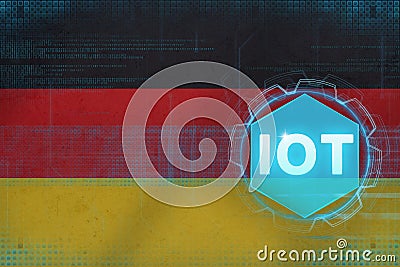 Germany IOT (Internet of things). IOT modern concept. Stock Photo