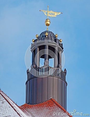 Germany Leipzig, classic building dome Stock Photo