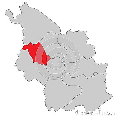 Germany - Map of KÃ¶ln - High Detailed Stock Photo