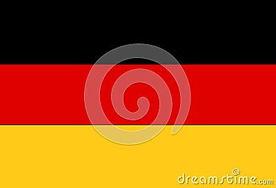 Germany national flag with thee colorful background. Stock Photo