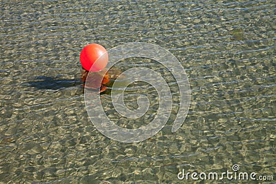 Germany, Schleswig-Holstein, Baltic Sea, buoy on water Stock Photo