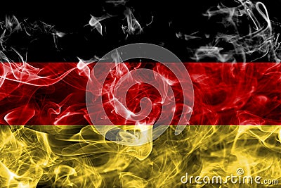 Germany smoke flag Stock Photo