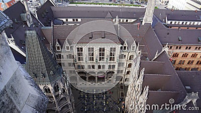 Munich Marienplatz Bavaria New town hall sight Stock Photo