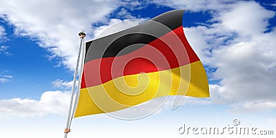 Germany - waving flag - 3D illustration Cartoon Illustration