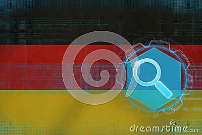 Germany web search. Internet search concept. Stock Photo