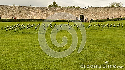 Germination of the Peace 2023 by Giuseppe Carta at the Basilica of Saint Francis in Assisi, Italy Editorial Stock Photo