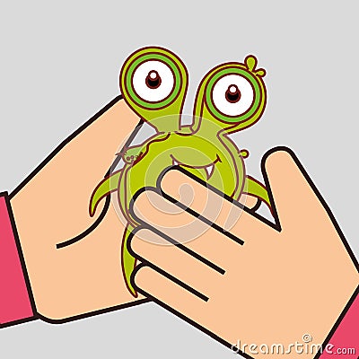 Germs and bacteria cartoon Cartoon Illustration