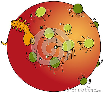 Germs or viruses Vector Illustration